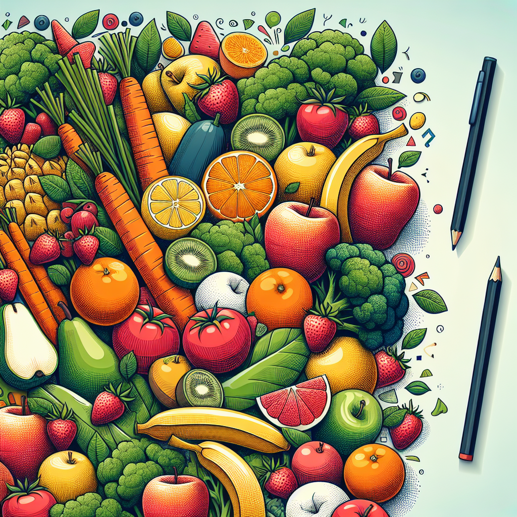 Ide Poster Makanan Sehat yang Mudah untuk Digambar